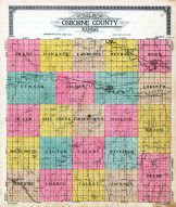 County Outline Map, Osborne County 1917